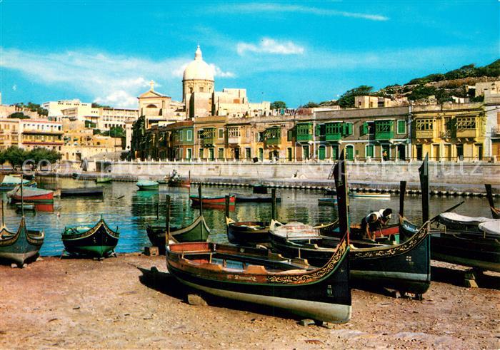 Kalkara Kleines Fischerdorf Motiv
