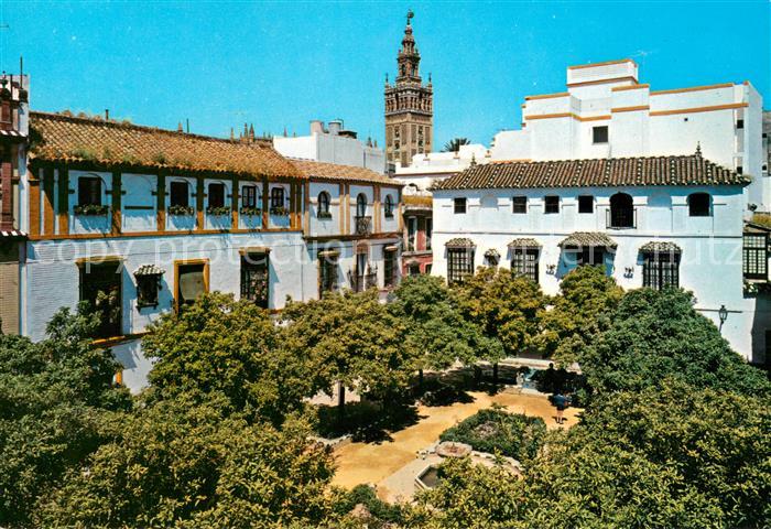 Sevilla Andalucia Barrio de Santa Cruz Plaza de Dona Elvira