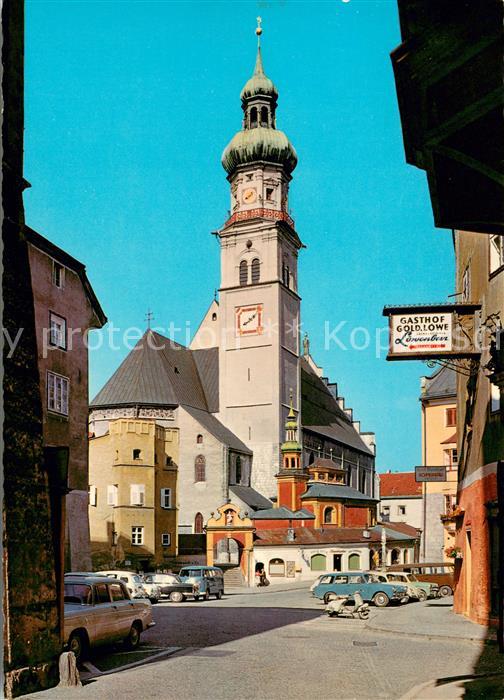 Bad Hall Oberoesterreich Oberer Stadtplatz mit Stadtpfarrkirche