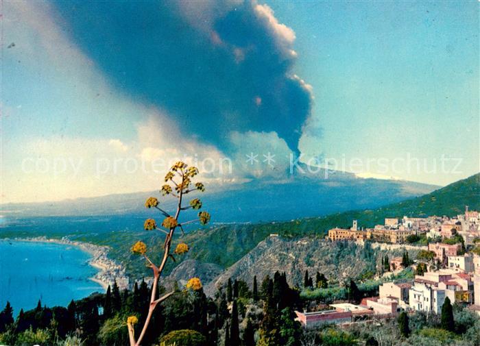 Taormina Sizilien Etna Panorama