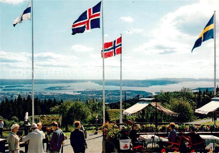 Oslo Norwegen Utsikt fra Frognerseteren