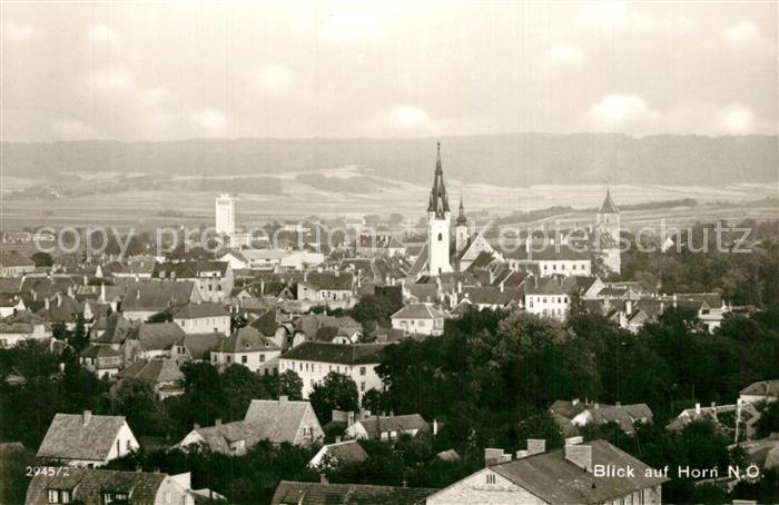 Horn Niederoesterreich Stadtpanorama mit Kirche