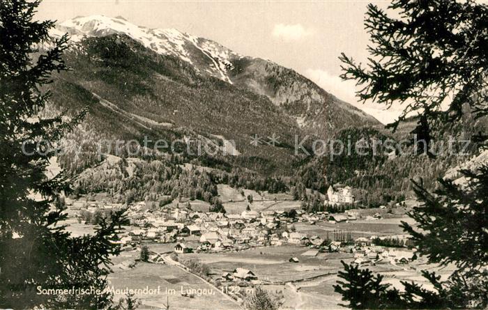 Mauterndorf Gesamtansicht mit Alpenpanorama Sommerfrische