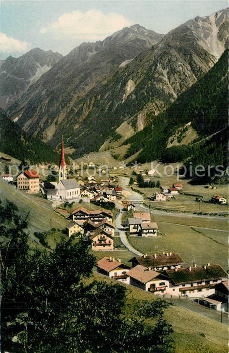 Soelden oetztal Gesamtansicht mit Alpenpanorama