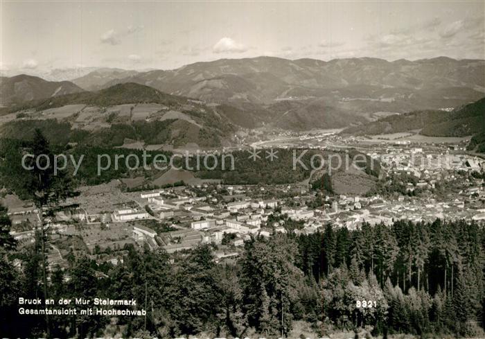 Bruck Mur Panorama Gesamtansicht mit Hochschwab