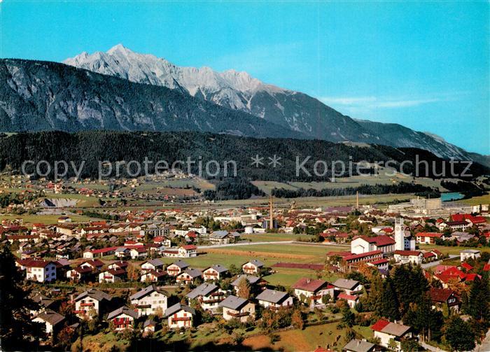 Wattens Panorama Blick zum Hochnissl Karwendelgebirge