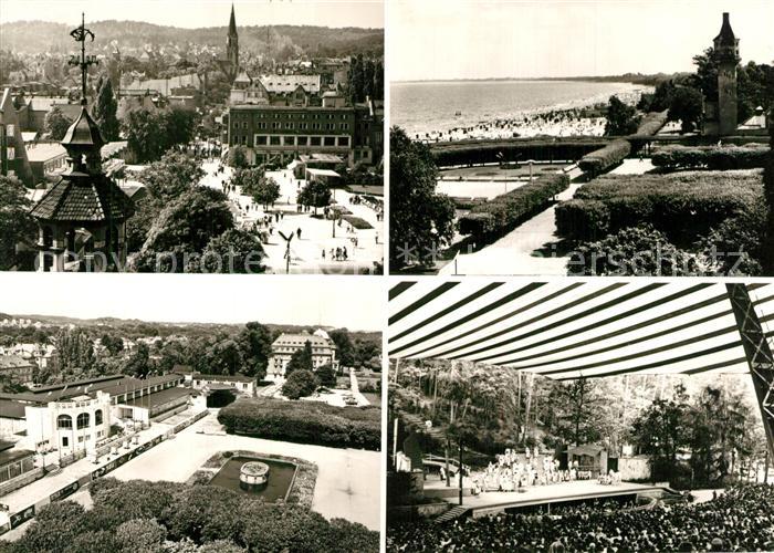 Zoppot Sopot Ulica Monte Cassino Pawilony Biura Wystaw Artystycznych Plaze i Laz
