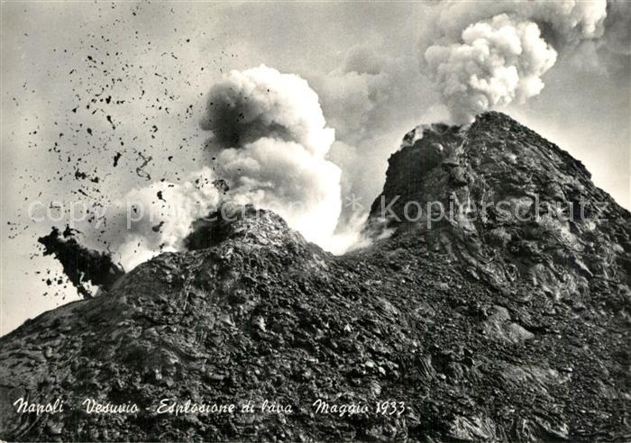 Napoli Neapel Vesuvio Esplosione di lava Vulkanausbruch