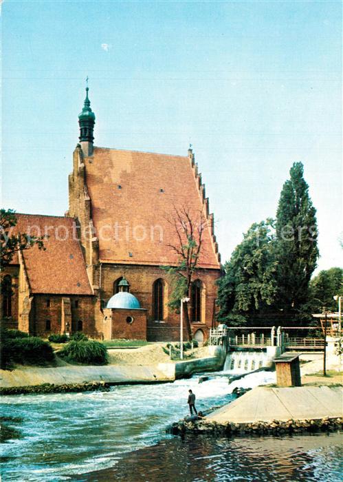 Bydgoszcz Pommern Gorycki kosciol Gotische Kirche 16. Jhdt. Wasserfall