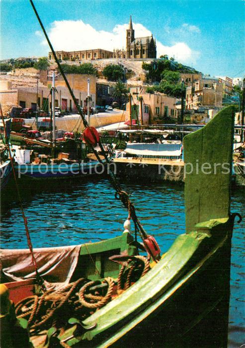 Gozo Malta Mgarr Harbour Church of our Lady of Lourdes