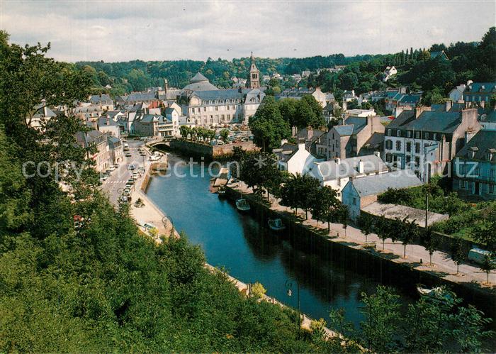 Quimperle Vue Generale sur la Laita et le centre ville