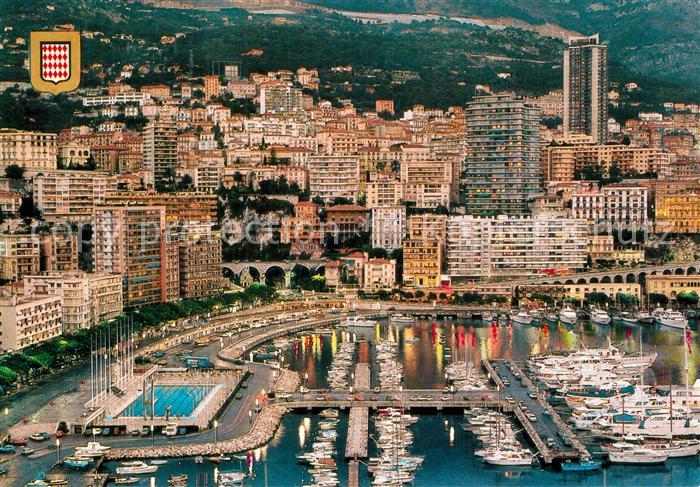 Monaco Le port et la Condamine Principauté de Monaco vue aérienne