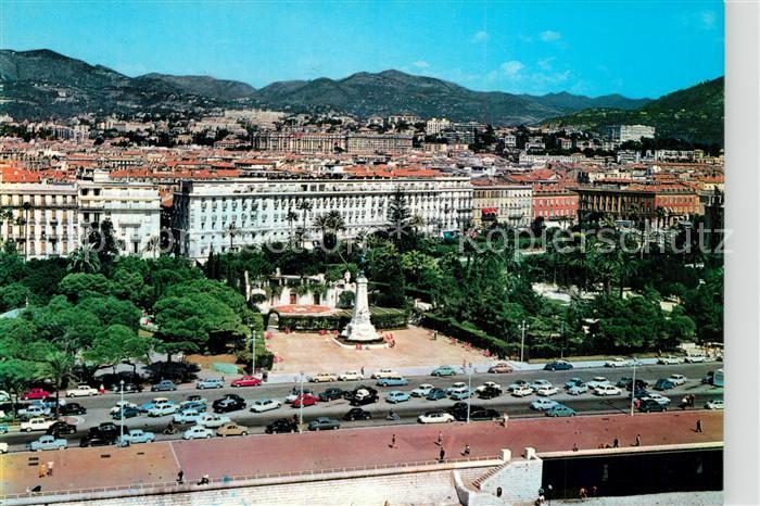 Nice Alpes Maritimes Vue aerienne Jardin Albert Theatre de Verdure
