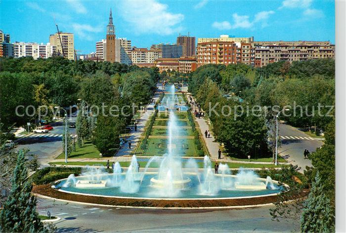 Zaragoza Saragossa Espana Parque del General Primo de Rivera Fuentes