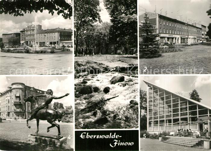 Finow Eberswalde Platz der Freundschaft Friedrich Ebert Strasse Park Goethestras