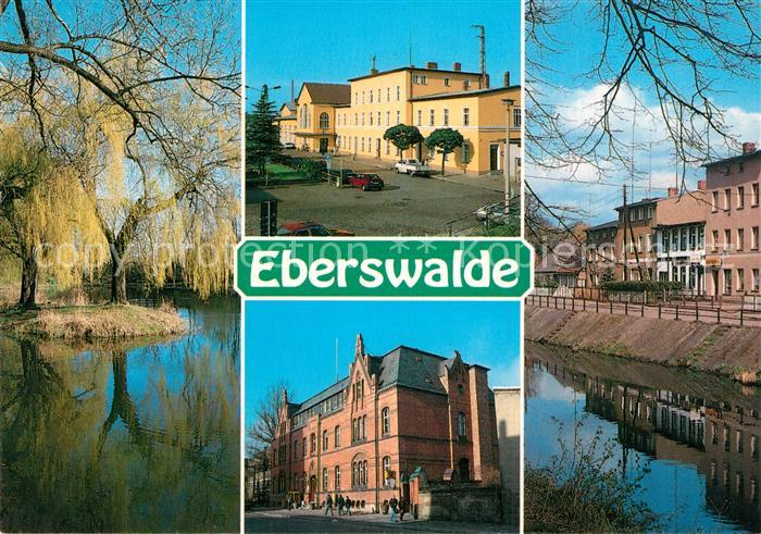 Eberswalde Schwanenteich OT Finow Hauptbahnhof Postamt OT Kupferhammer am Finowk