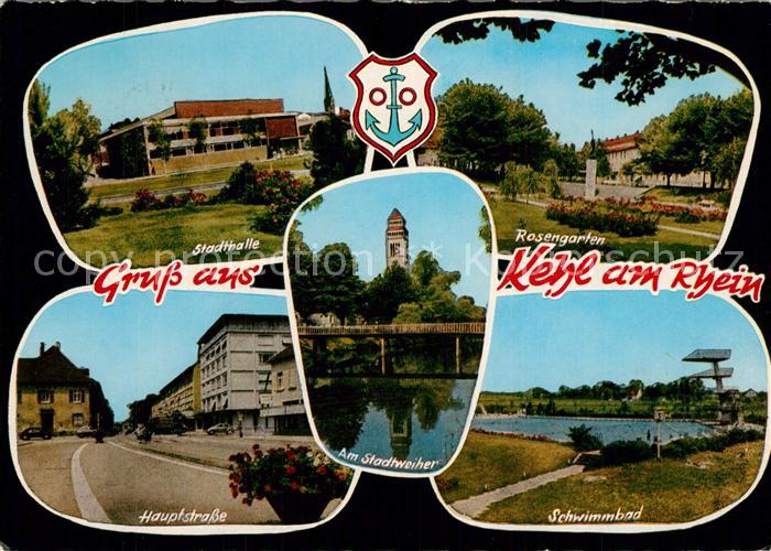 Kehl Rhein Stadthalle Rosengarten Hauptstrasse Stadtweiher Schwimmbad