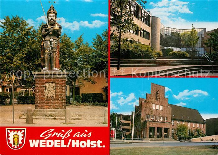 Wedel Pinneberg Roland Statue Gebaeude Rathaus