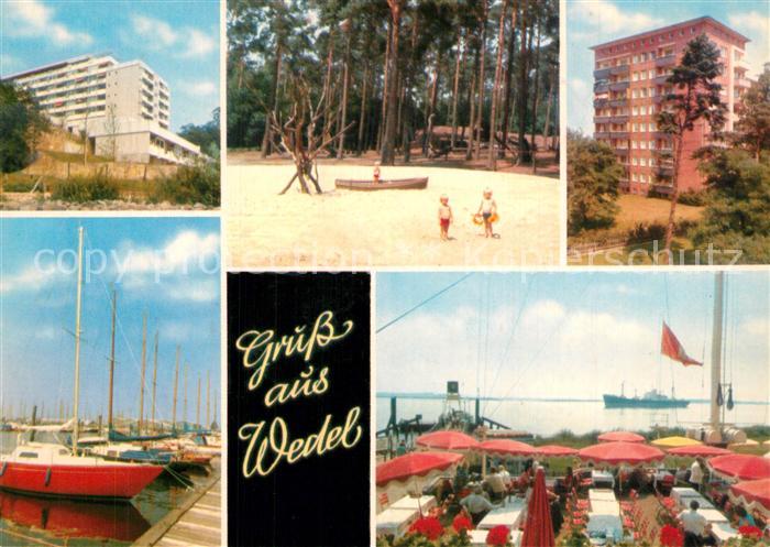 Wedel Pinneberg Graf Luckner Haus Strand Wohnblock Yachthafen Schulauer Faehrhau