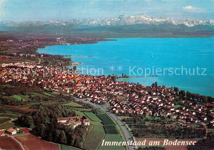Immenstaad Bodensee Schloss Hersberg mit Alpen Fliegeraufnahme