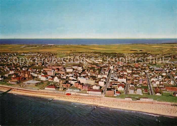 Westerland Sylt Nordseeheilbad Fliegeraufnahme