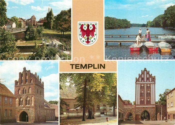 Templin Schleuse Muehlentor Bootsverleih HO Gaststaette Faehrkrug Berliner Tor