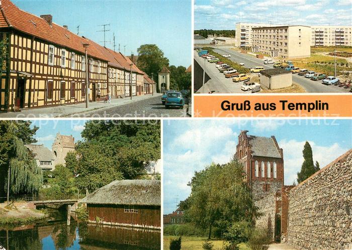Templin Martin Luther Strasse Fachwerkhaeuser Ringstrasse Templiner Kanal Muehle