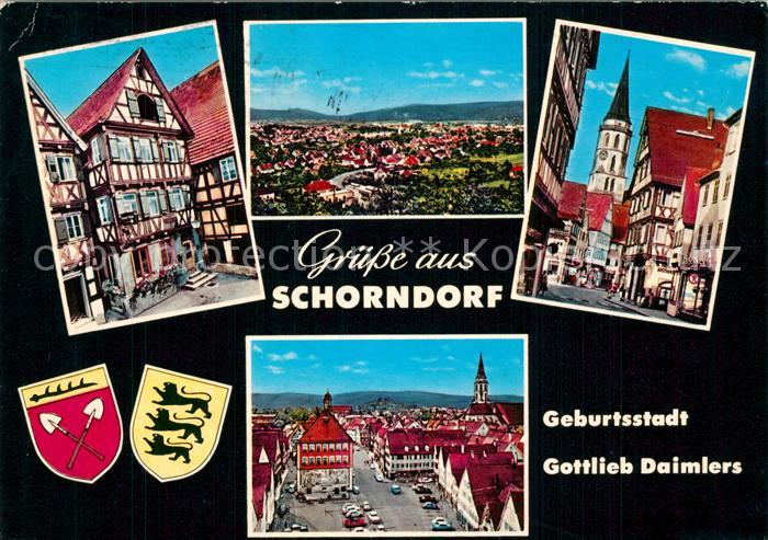Schorndorf Wuerttemberg Geburtsstadt Gottlieb Daimlers Altstadt Fachwerkhaeuser