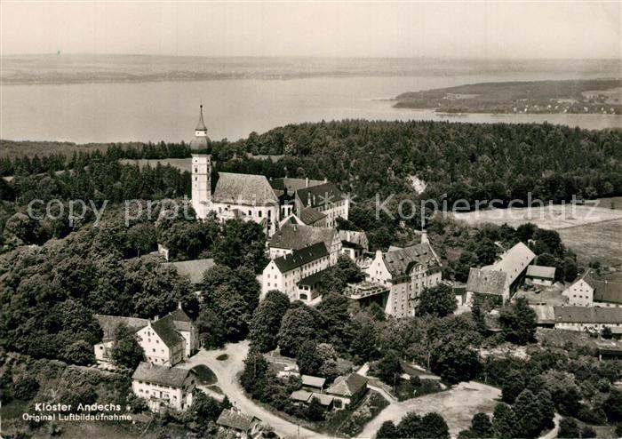 Andechs Rokokokirche Kloster Fliegeraufnahme