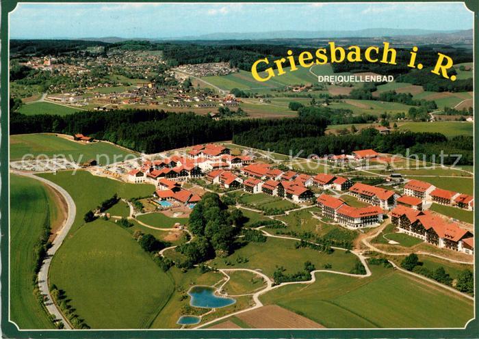 Griesbach Rottal Dreiquellenbad Kurgebiet Fliegeraufnahme