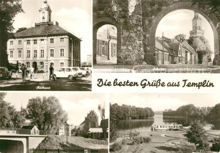 Templin Rathaus Schultor Bruecke Templiner See