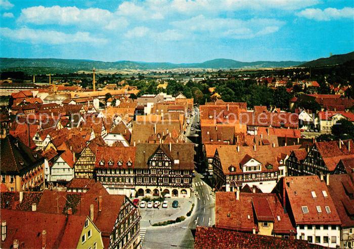 Schorndorf Wuerttemberg Blick von der Stadtkirche Altstadt