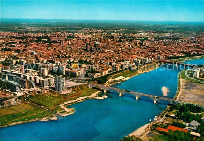 Pavia Scorcio panoramica Fiume Ticino dall aereo
