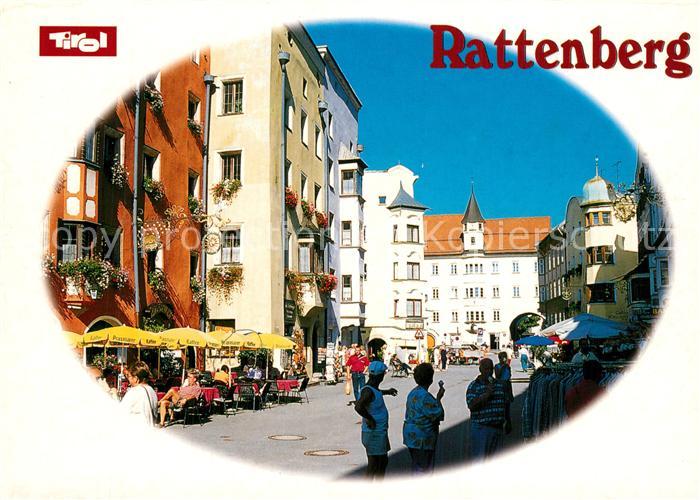Rattenberg Inn Fussgaengerzone Altstadt StrassenCafes Ladengeschaefte