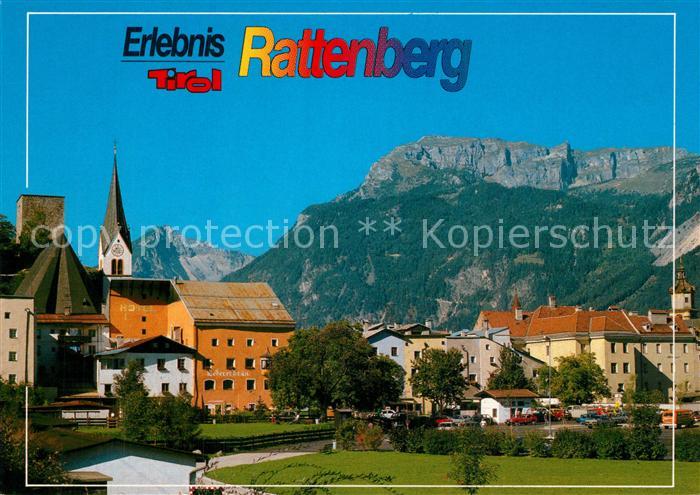 Rattenberg Inn Motiv mit Kirche Zentrum Glasveredelungsindustrie
