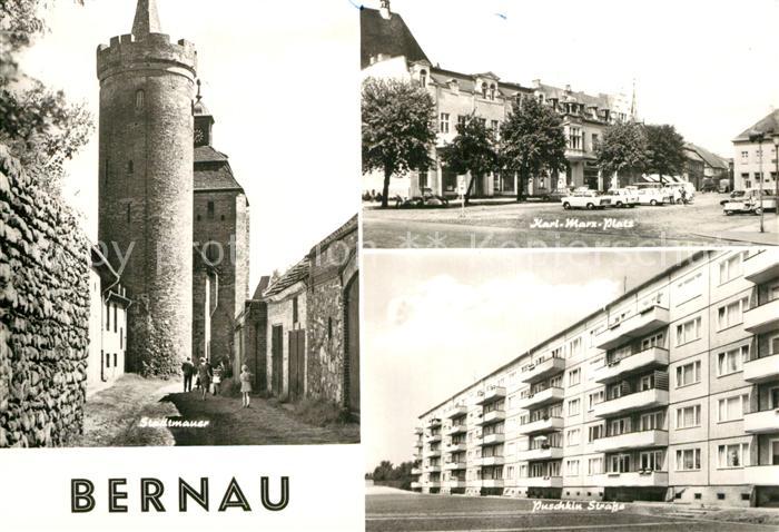 Bernau Berlin Stadtmauer Turm Karl Marx Platz Puschkin Strasse