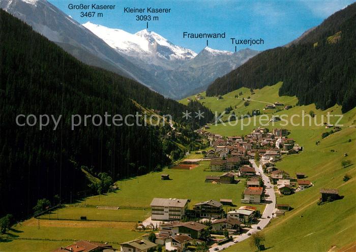 Lanersbach Panorama Tuxertal Alpen