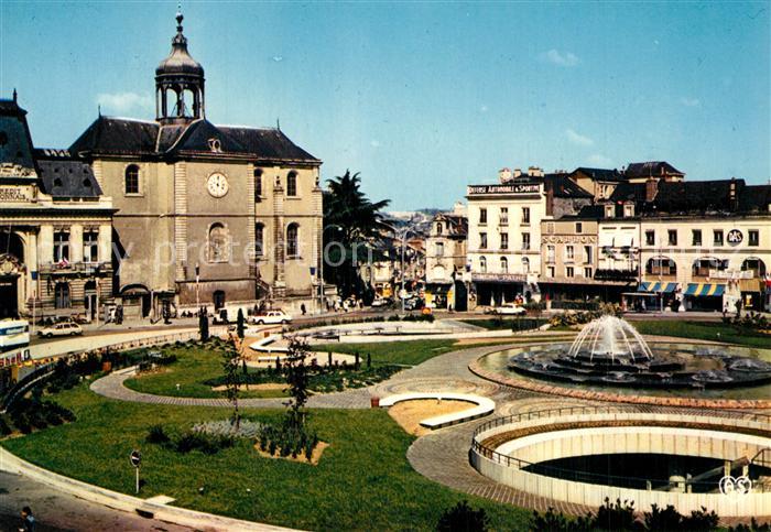 Le Mans Sarthe Place de la République Fontaine