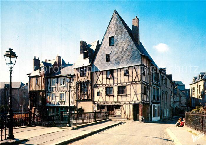 Le Mans Sarthe Cité médiévale Grande Rue Maison du Pilier Rouge XVIe siècle