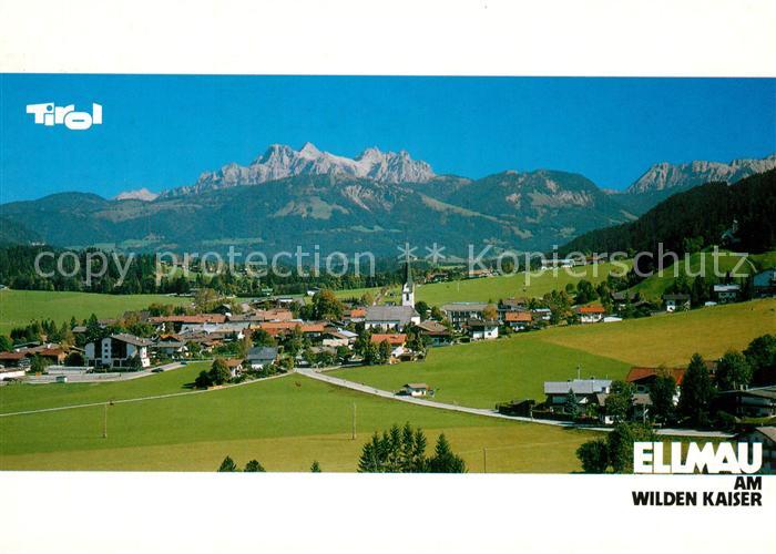 Ellmau Tirol Panorama Blick gegen Loferer und Leoganger Steinberge