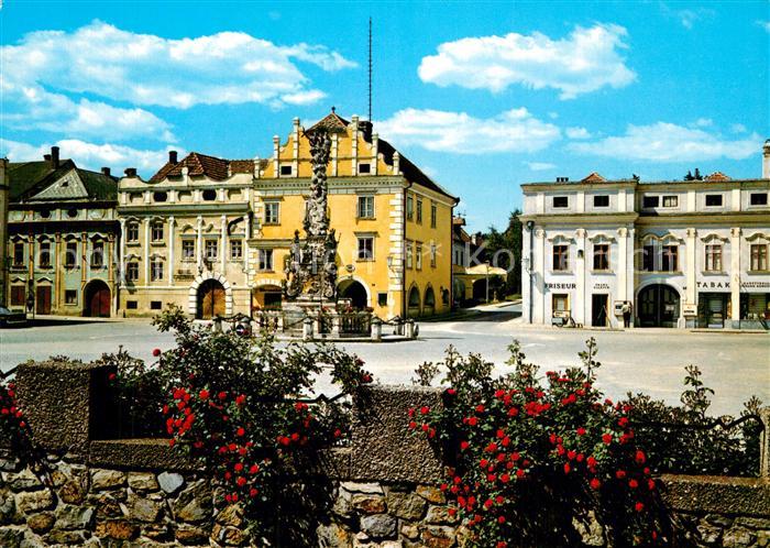 Langenlois Innenstadt Platz Saeule