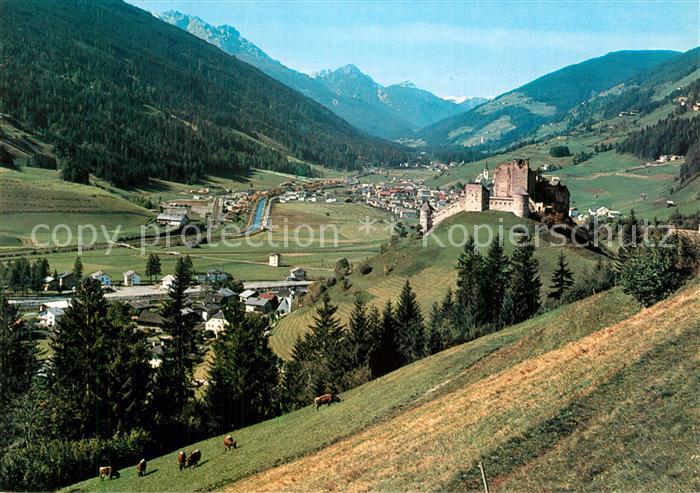 Sillian Tirol Landschaftspanorama mit Burg Heimfels Alpen