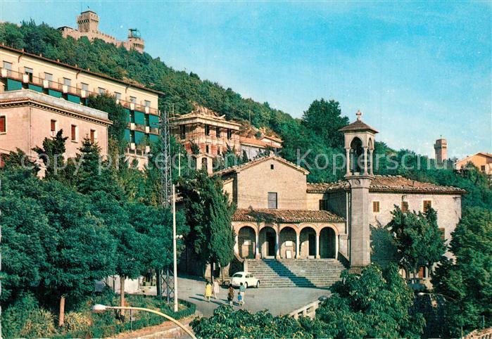 San Marino Repubblica Tuerme Kirch der Kapuzinermoenche
