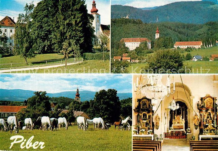 Piber Koeflach Staatsgestuet Lipizzaner Barockschloss Romanische Pfarrkirche