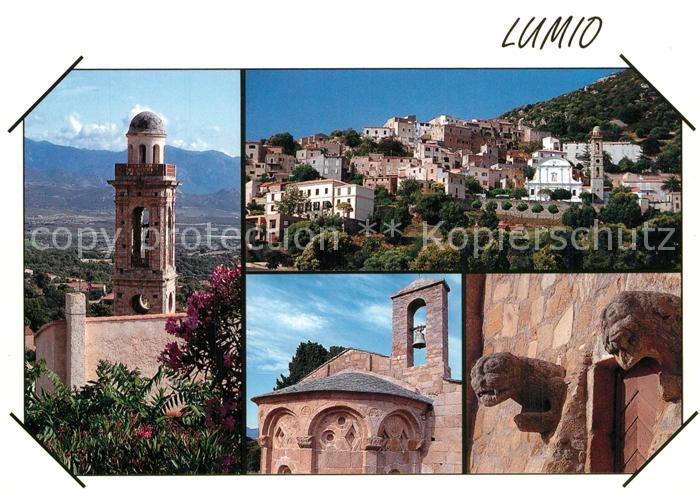 Lumio Kirche Skulpturen Stadtansicht