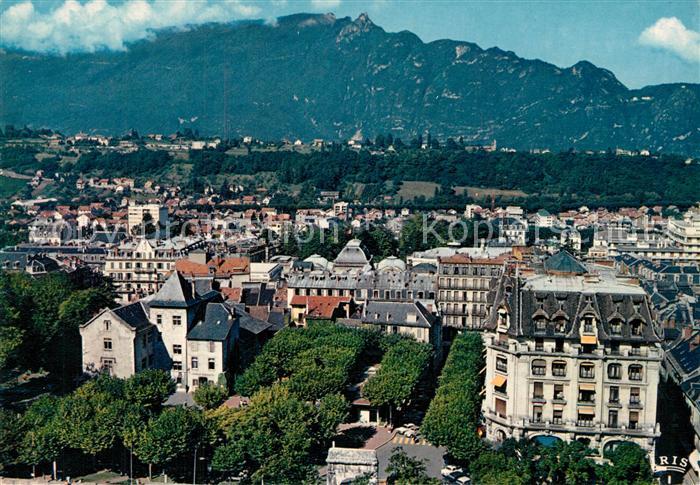 Aix-les-Bains Depuis les Thermes Vue d’ensemble colline de Tresserve et la Dent