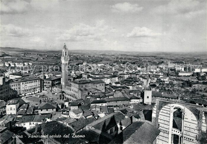 Siena General view seen from the Cathedral