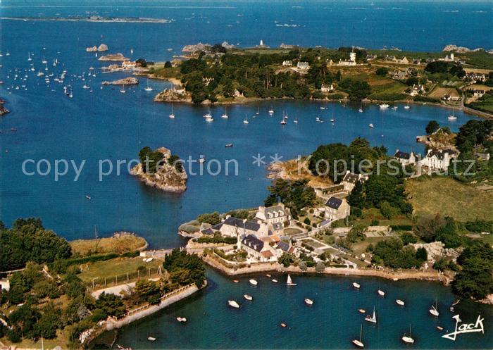Ile-de-Brehat Vue generale aerienne de la Corderie et Pont ar Prat