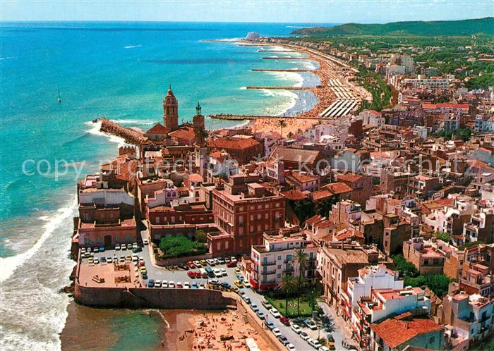Sitges Costa Dorada Fliegeraufnahme