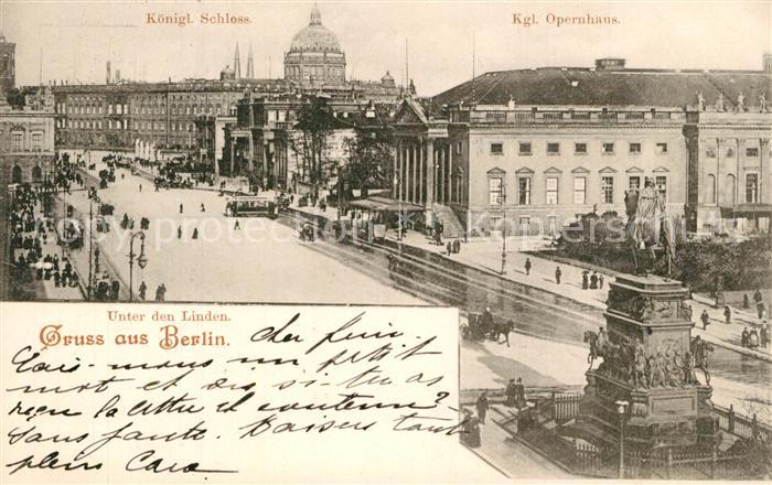 Berlin Unter den Linden Kgl Opernhaus